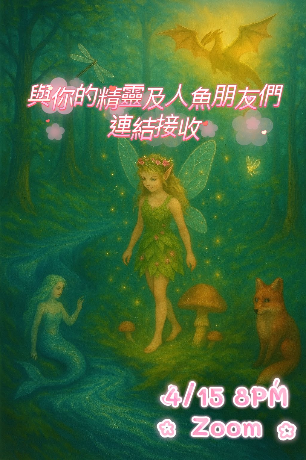 與你的精靈及人魚朋友的連結及接收